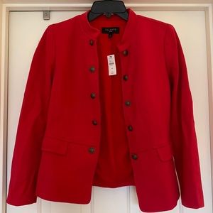 Talbots red blazer jacket